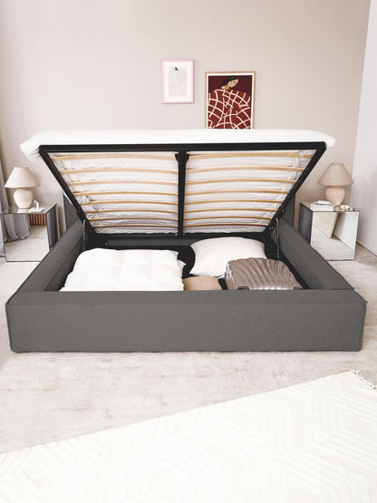 Draggery Lennon Upholstered Bed Frame with Storage