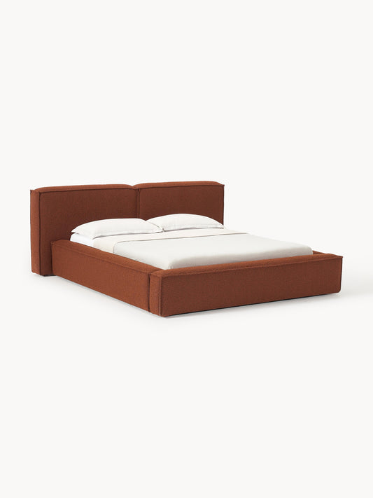 Draggery Lennon Upholstered Bed with Storage, Bouclé
