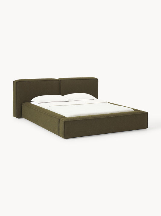 Draggery Lennon Upholstered Bed with Storage, Bouclé