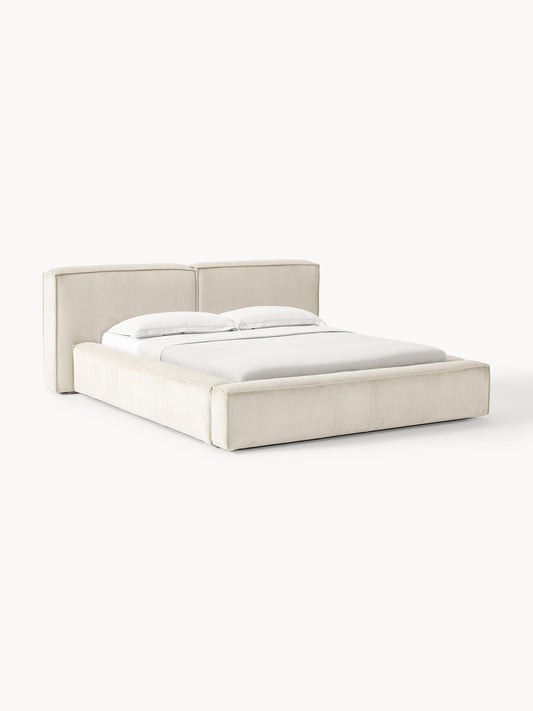 Draggery Lennon Upholstered Bed with Storage, Corduroy