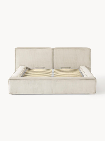 Draggery Lennon Upholstered Bed with Storage, Corduroy