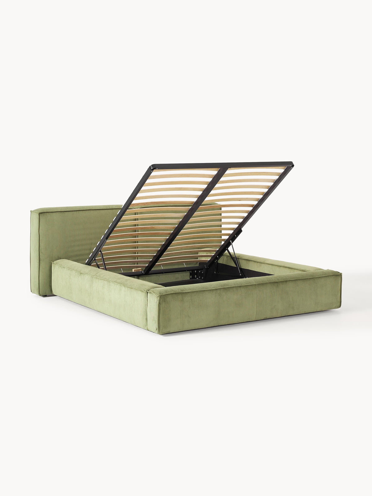 Draggery Lennon Upholstered Bed with Storage, Corduroy