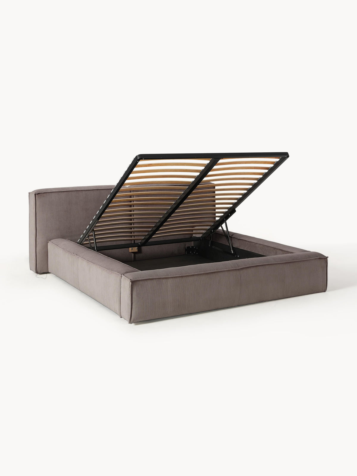 Draggery Lennon Upholstered Bed with Storage, Corduroy