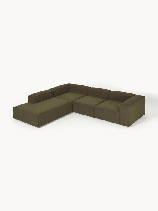 Draggery Lennon XL Modular Corner Sofa with Bouclé Cover, 4-Seater