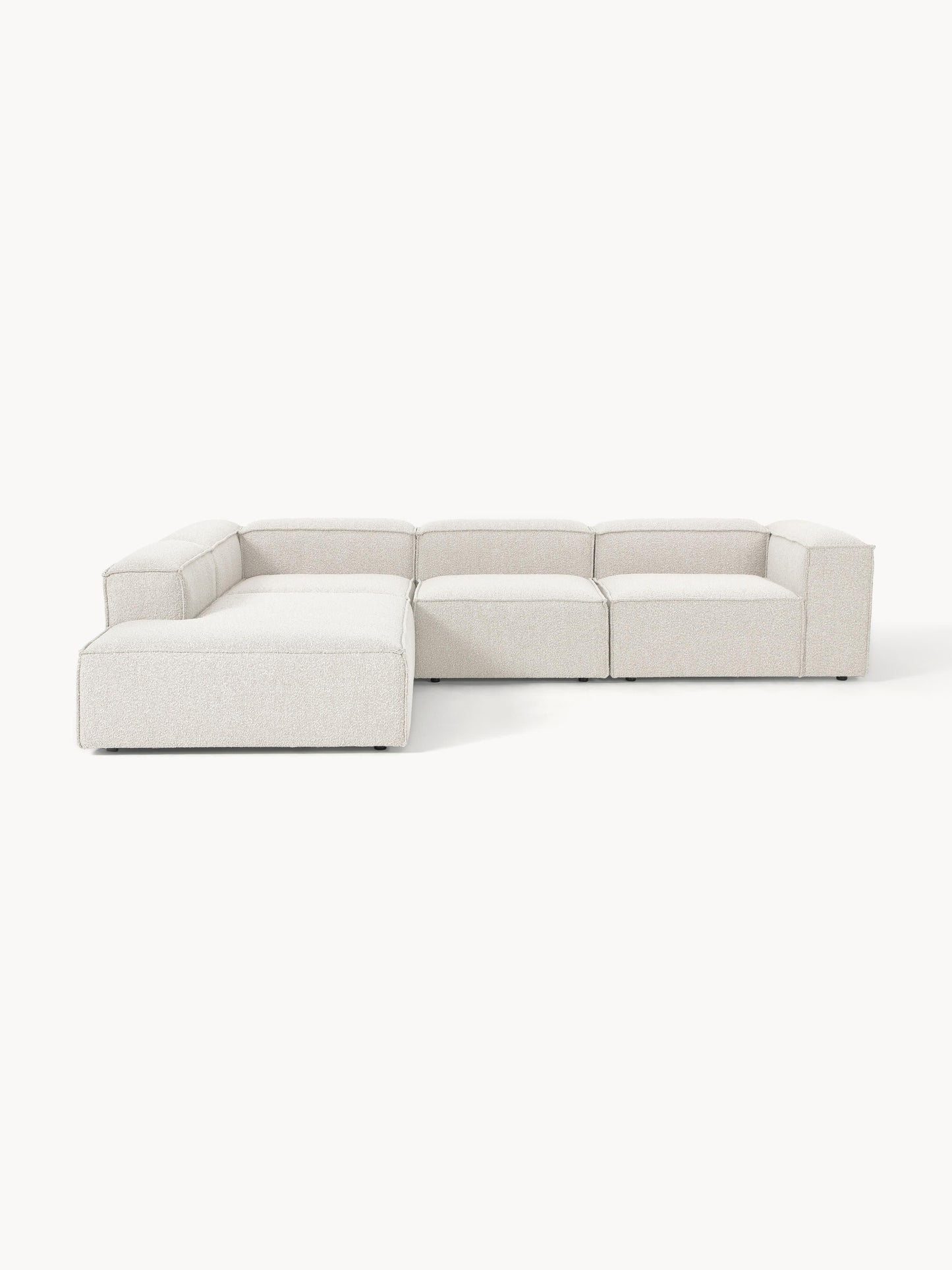 Draggery Lennon XL Modular Corner Sofa with Bouclé Cover, 4-Seater