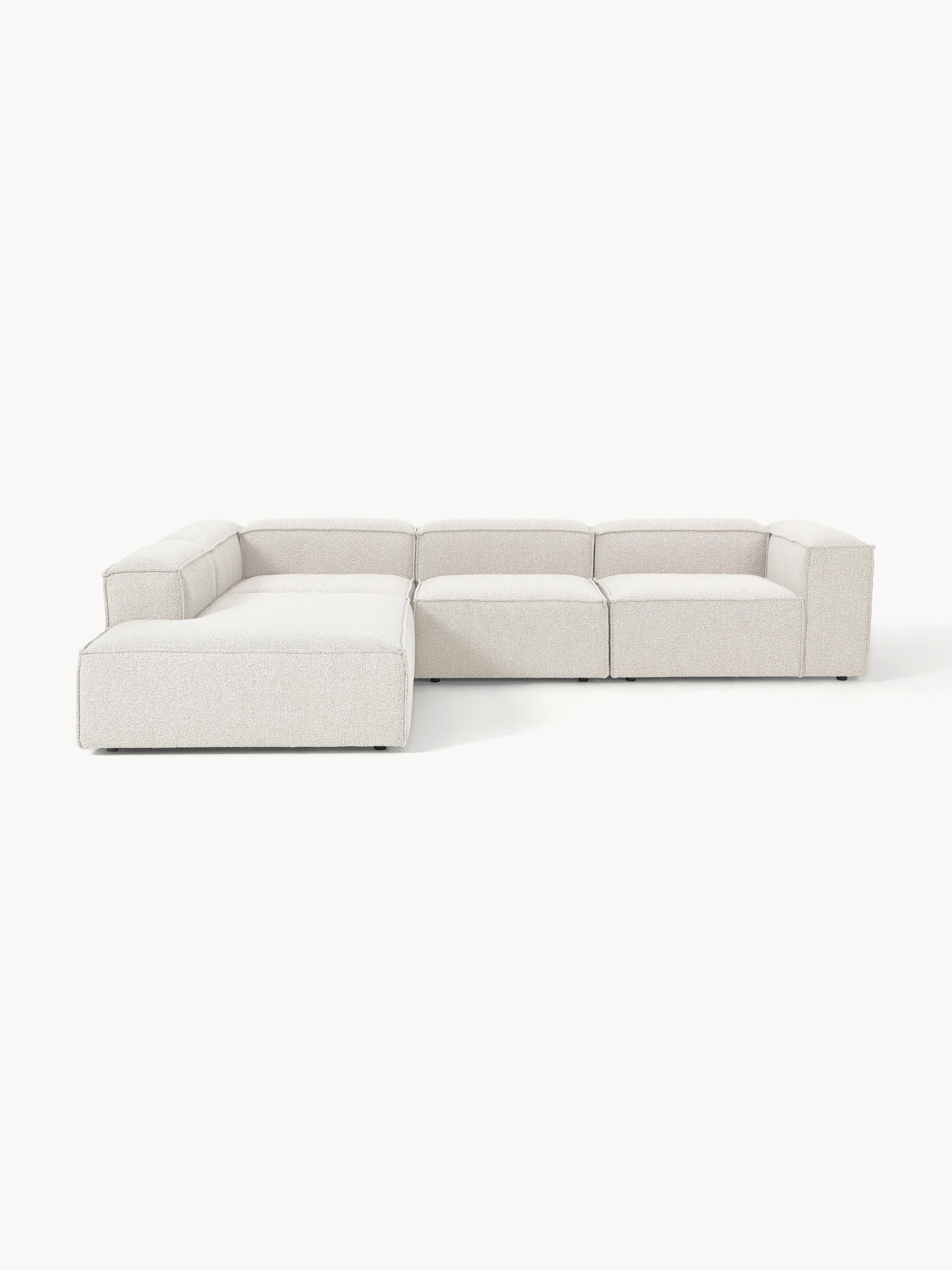 Draggery Lennon XL Modular Corner Sofa with Bouclé Cover, 4-Seater