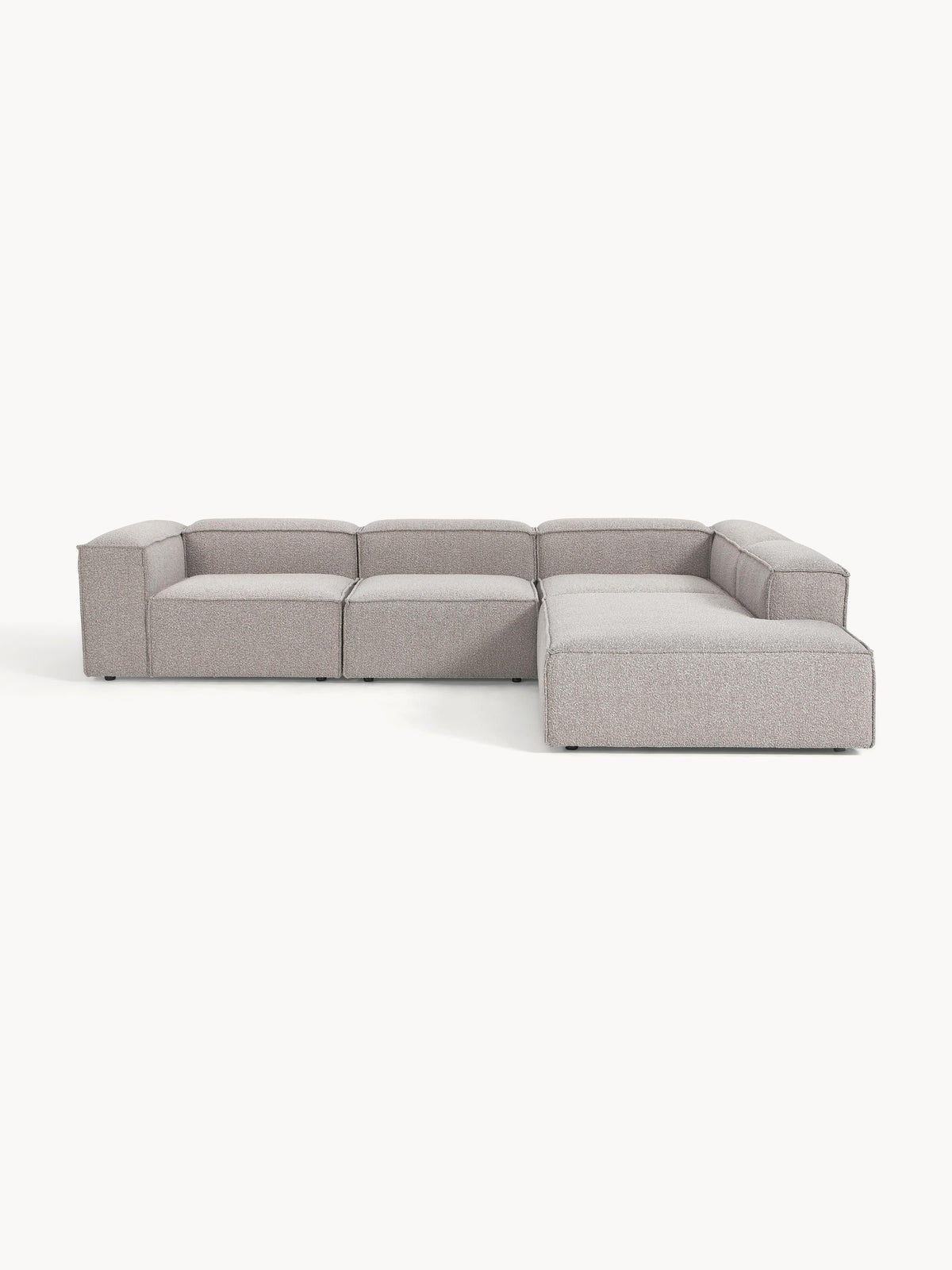 Draggery Lennon XL Modular Corner Sofa with Bouclé Cover, 4-Seater