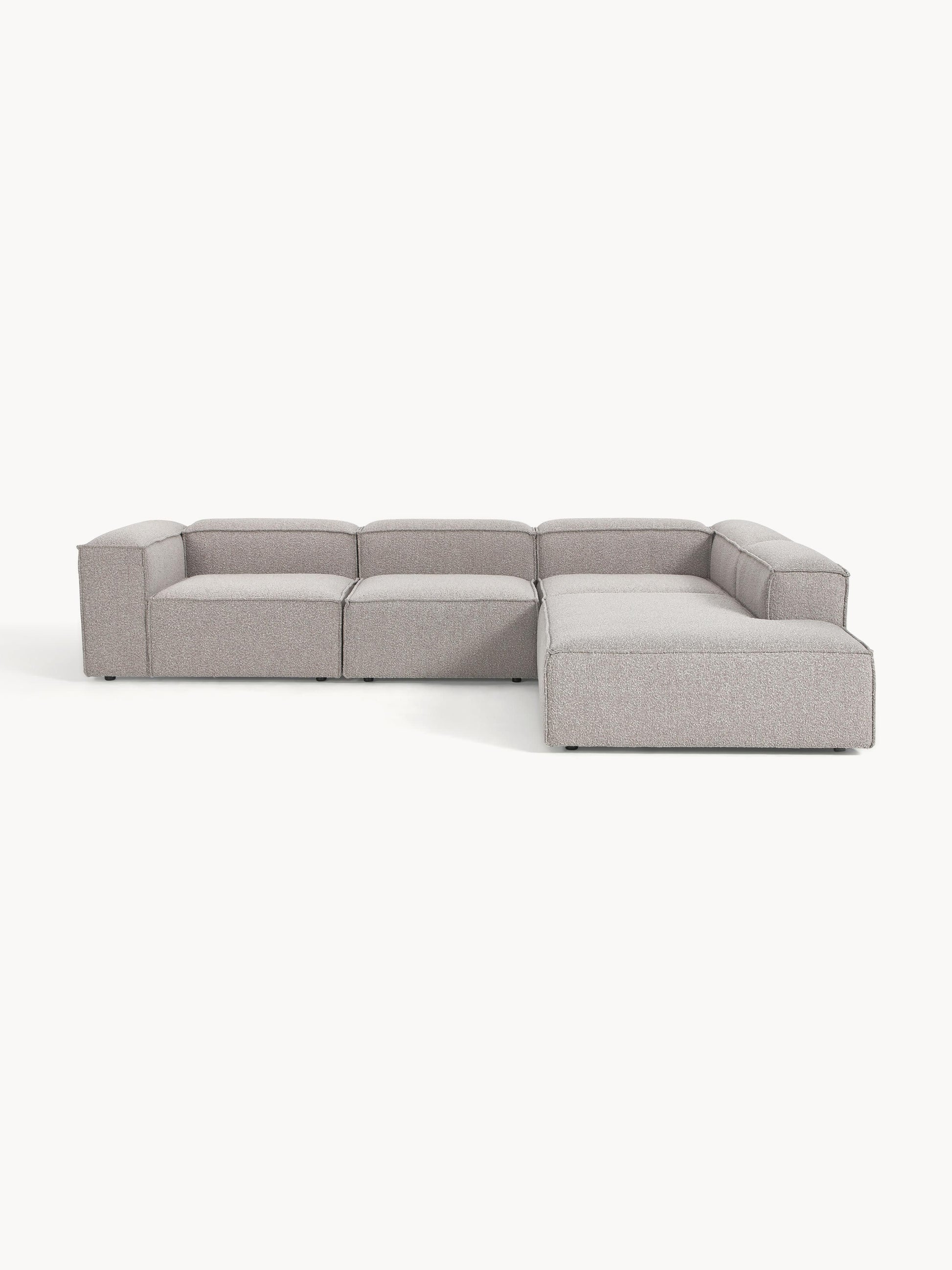 Draggery Lennon XL Modular Corner Sofa with Bouclé Cover, 4-Seater