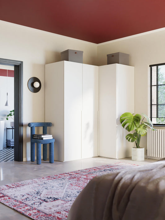 Draggery Leon Modular Wardrobe, Corner, 165 cm Wide, in Various Sizes