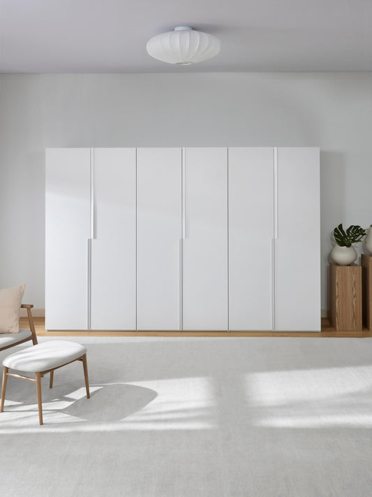 Draggery Leon Wardrobe, Modular, Hinged-Door, 300 cm Wide, in Various Sizes