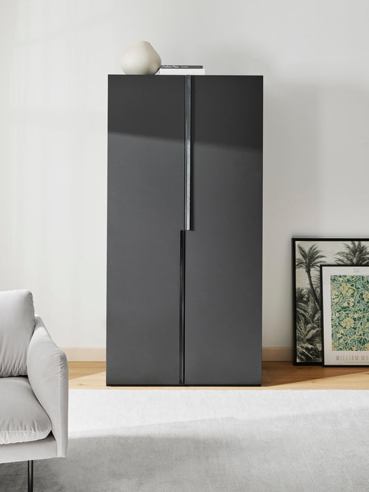 Draggery Leon Wardrobe with Hinged Doors, Modular, 100 cm Wide, in Various Sizes