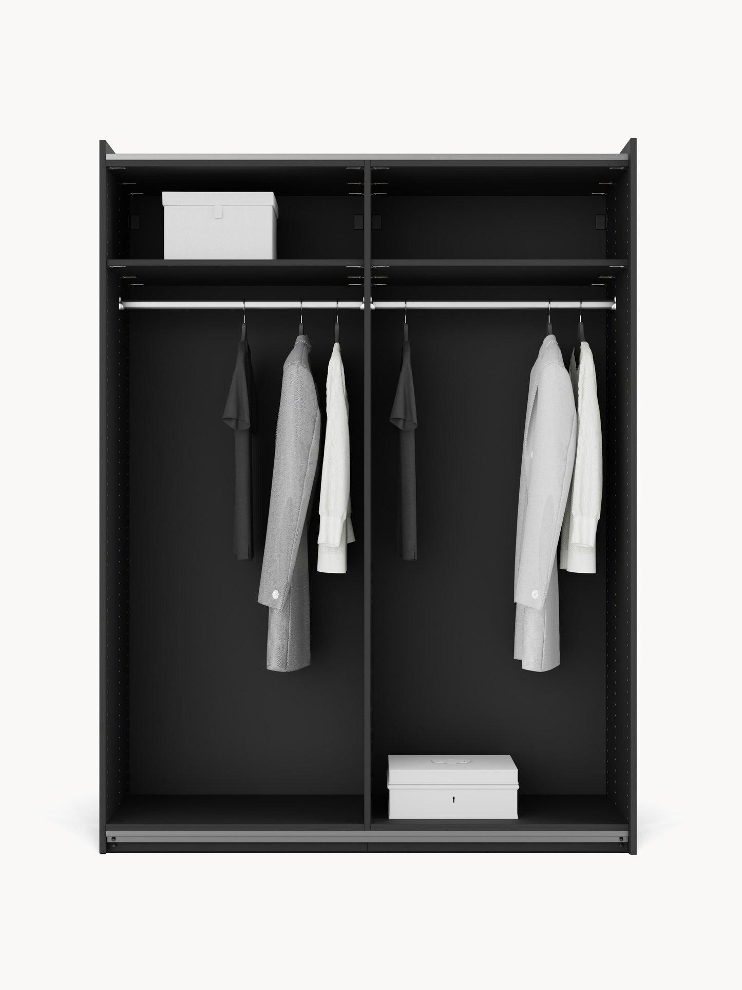 Draggery Leon Wardrobe with Sliding Doors, Modular, 150 cm Wide, in Various Sizes