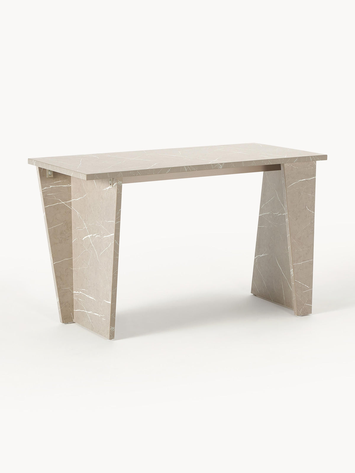Draggery Liam Desk with Travertine-Look Finish