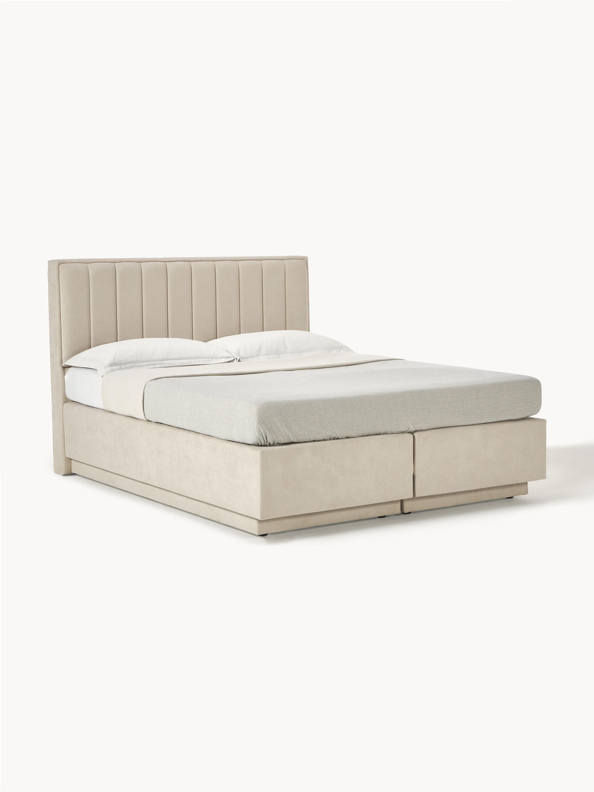 Draggery Livia Box Spring Bed Frame with Storage