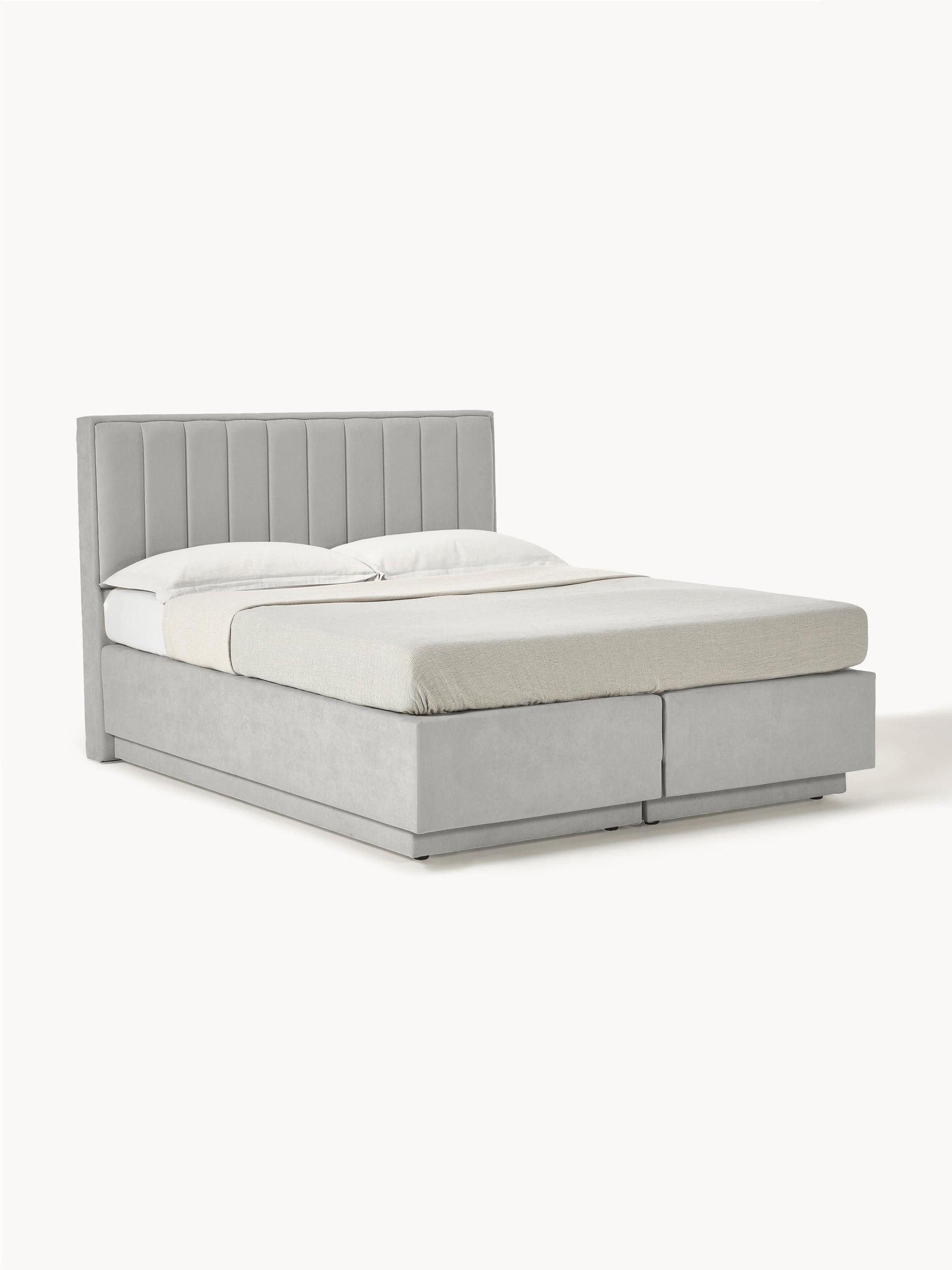 Draggery Livia Box Spring Bed Frame with Storage