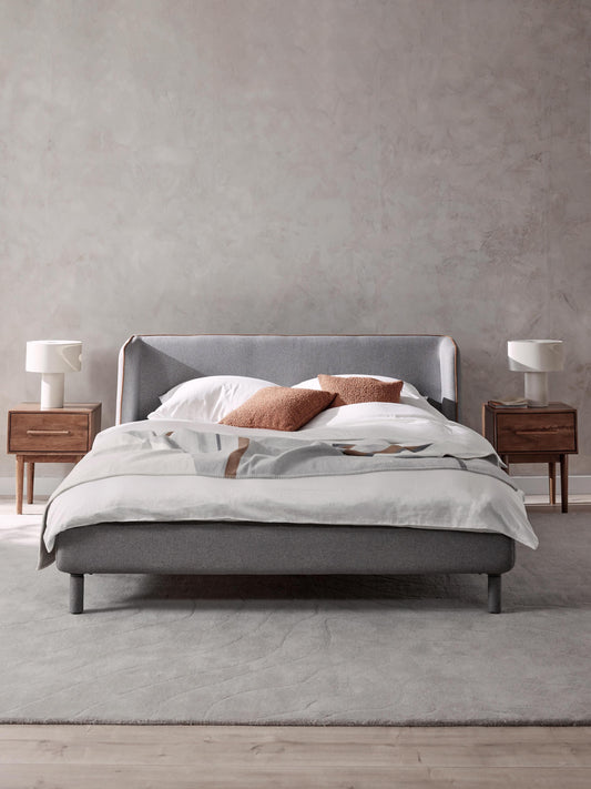 Draggery Luma Upholstered Bed Frame with Headboard