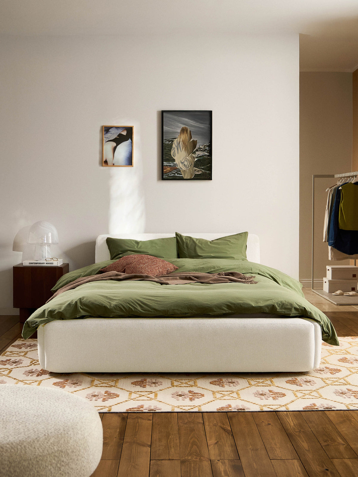 Draggery Melva Bed Frame, Upholstered