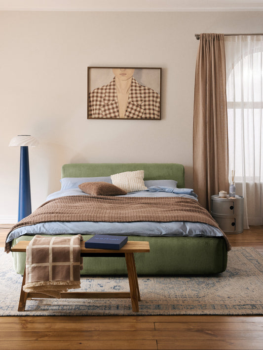 Draggery Melva Bed Frame, Upholstered