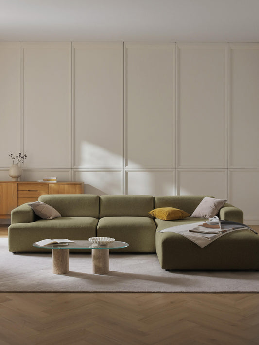 Draggery Melva Corner Sofa: 4-Seater