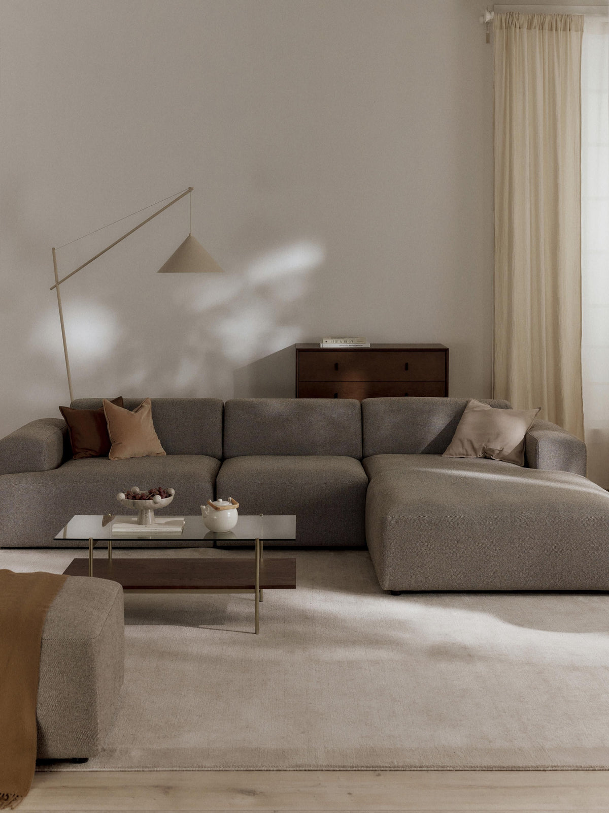 Draggery Melva Corner Sofa: 4-Seater