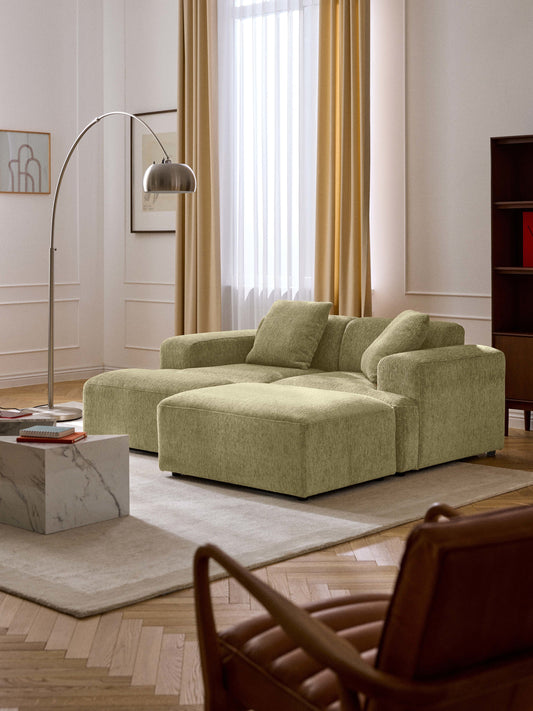 Draggery Melva Ottoman, Dimensions W 99 x D 72 cm