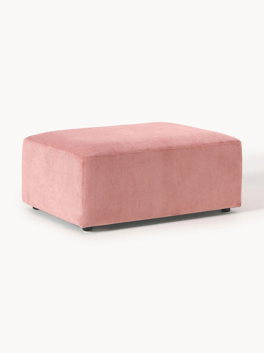 Draggery Melva Stool with Corduroy Cover, W 99 x D 72 cm