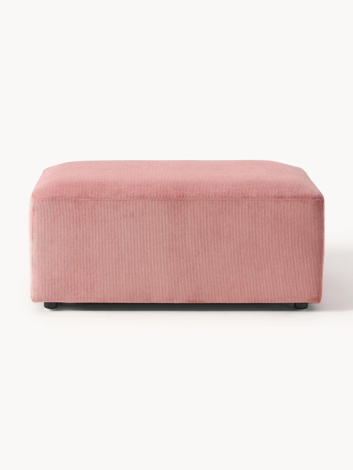Draggery Melva Stool with Corduroy Cover, W 99 x D 72 cm