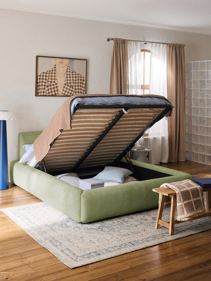 Draggery Melva Upholstered Bed Frame with Storage