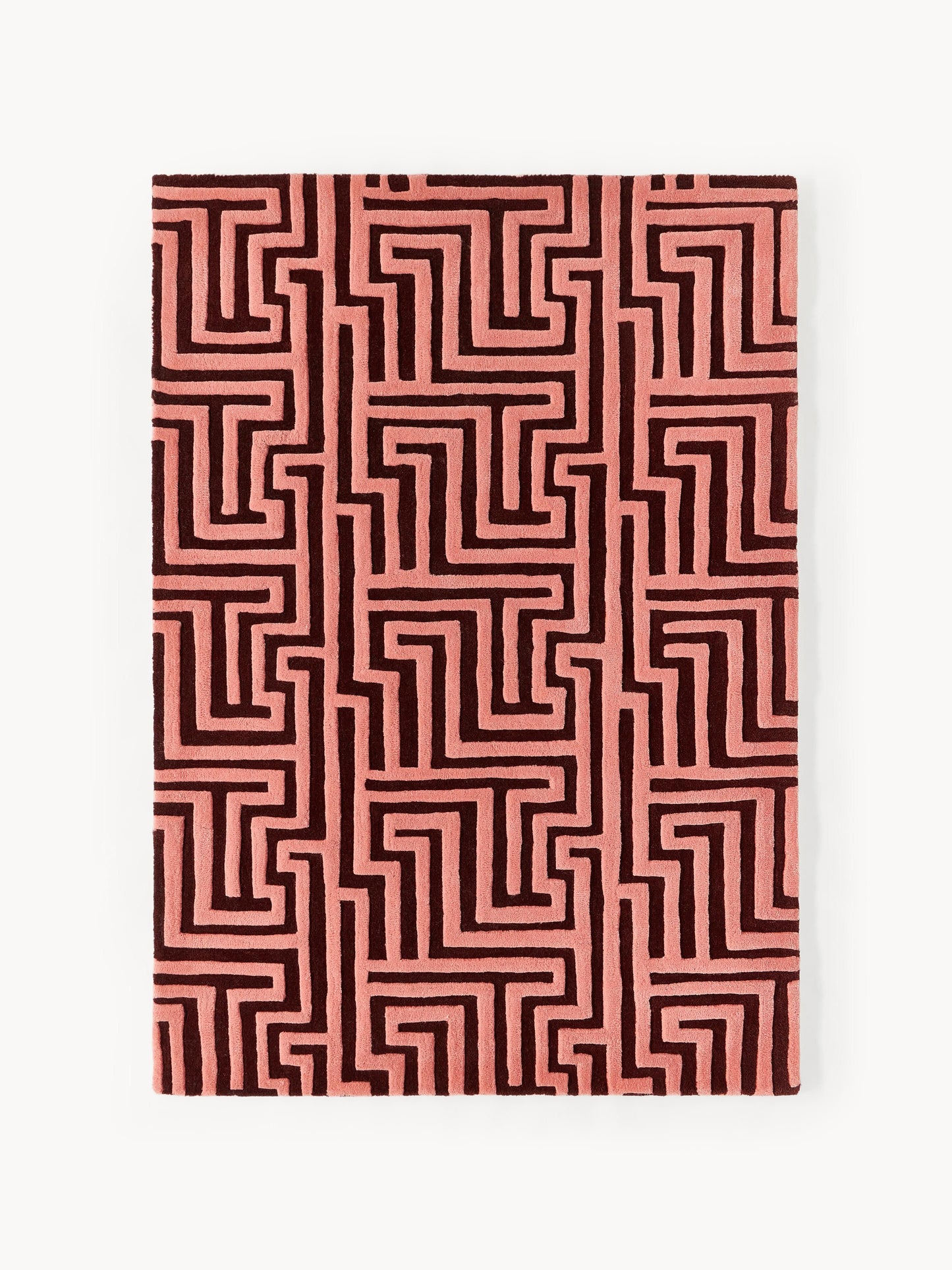 Draggery Monty Rug, Hand-Tufted in Wool, with Raised High-Low Texture