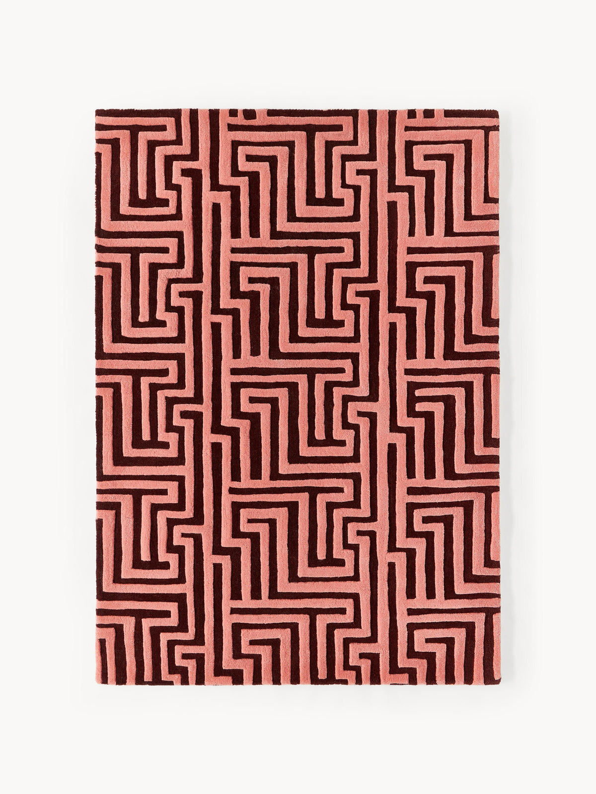 Draggery Monty Rug, Hand-Tufted in Wool, with Raised High-Low Texture