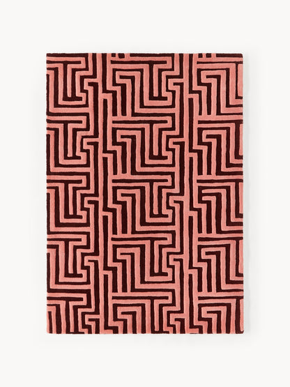 Draggery Monty Rug, Hand-Tufted in Wool, with Raised High-Low Texture