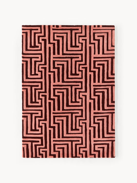 Draggery Monty Rug, Hand-Tufted in Wool, with Raised High-Low Texture