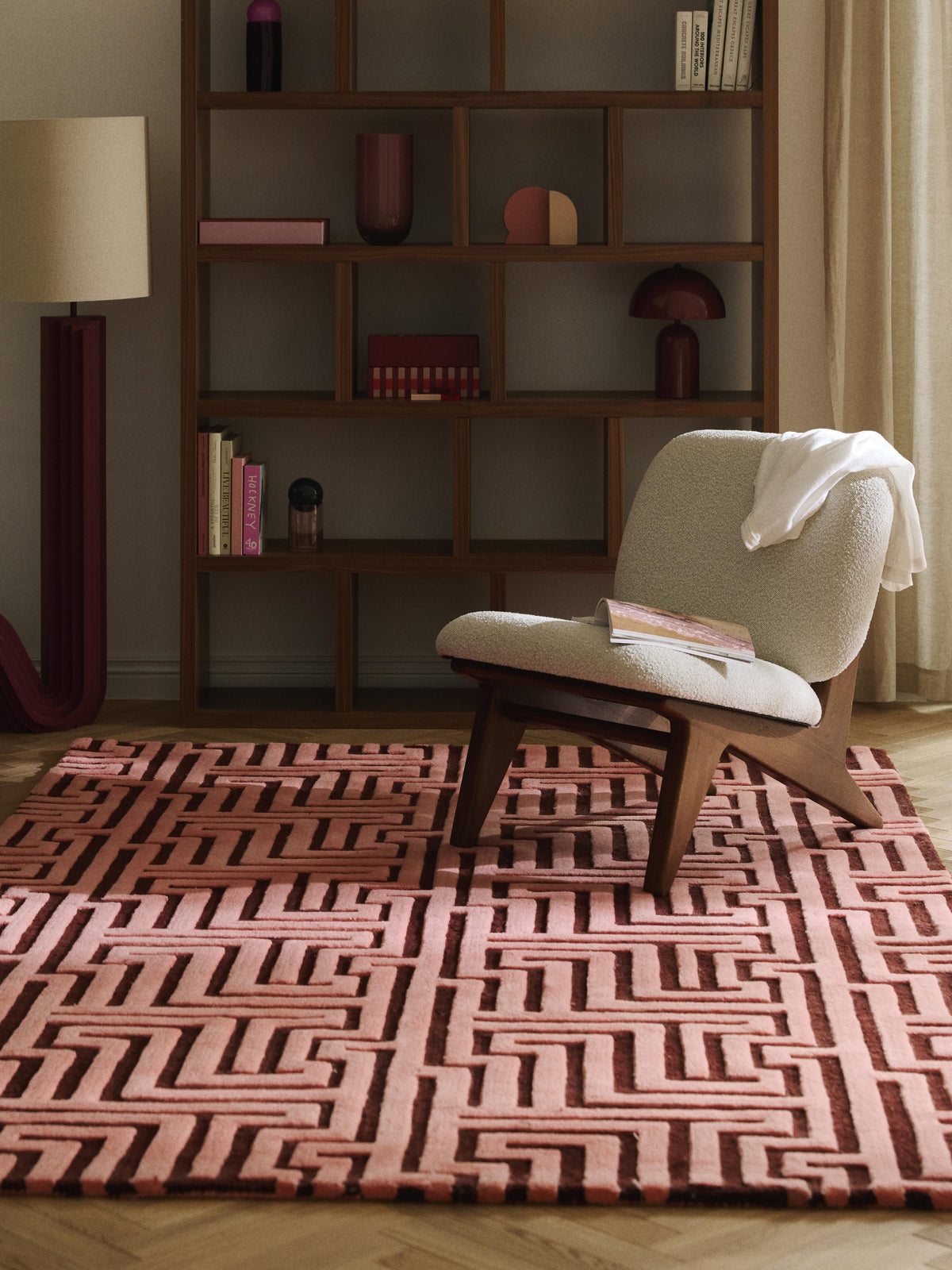 Draggery Monty Rug, Hand-Tufted in Wool, with Raised High-Low Texture