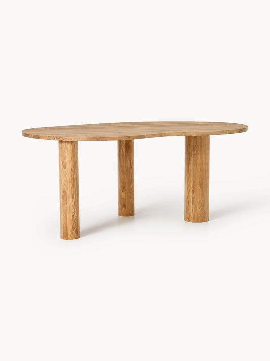 Draggery Naruto Oak Dining Table with Organic Shape, in Various Sizes