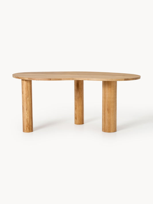Draggery Naruto Oak Dining Table with Organic Shape, in Various Sizes