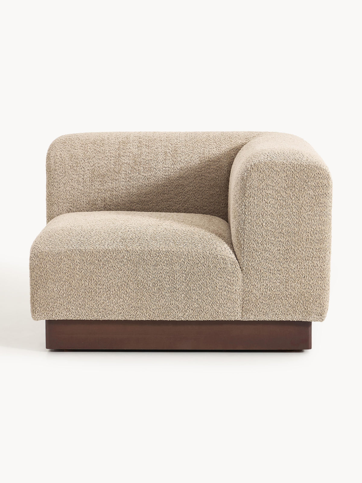 Draggery Natalie Corner Module with Teddy Bouclé Cover
