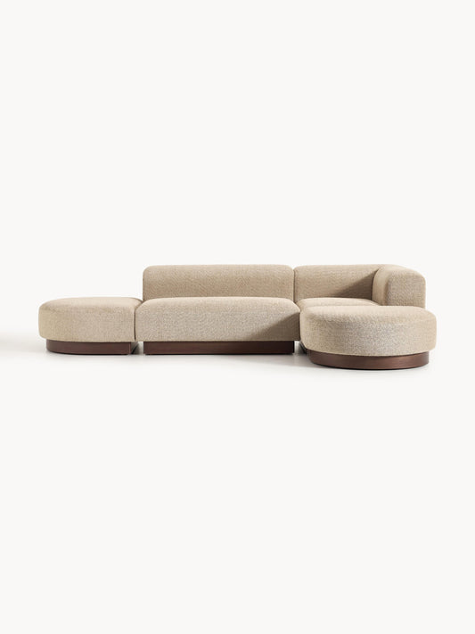 Draggery Natalie Modular Corner Sofa with Teddy Bouclé Cover
