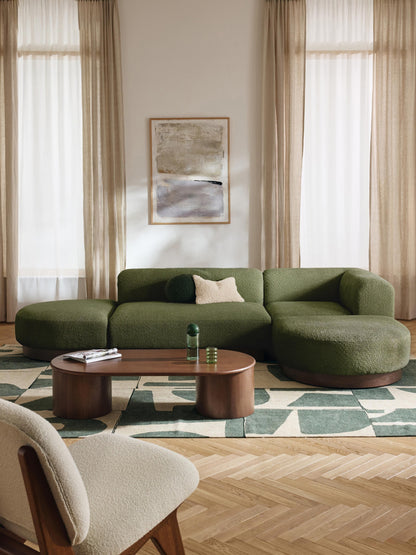 Draggery Natalie Modular Corner Sofa with Teddy Bouclé Cover