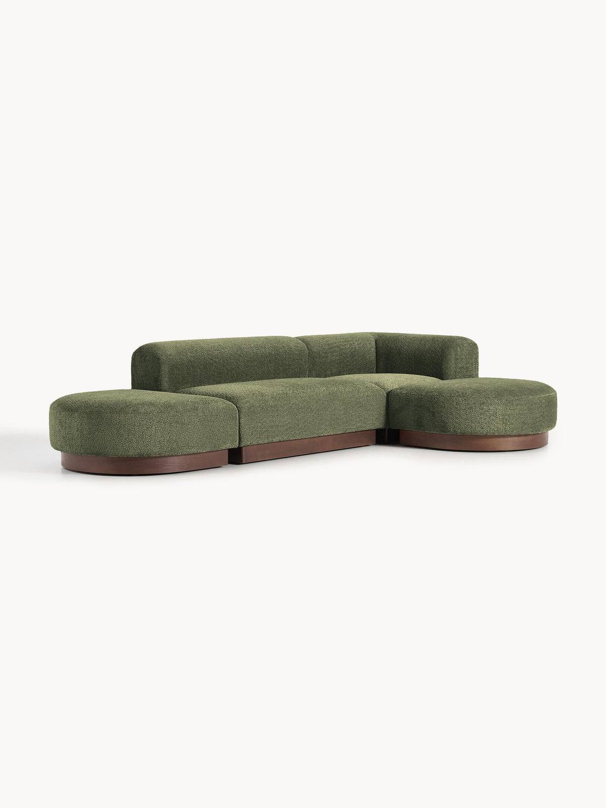 Draggery Natalie Modular Corner Sofa with Teddy Bouclé Cover