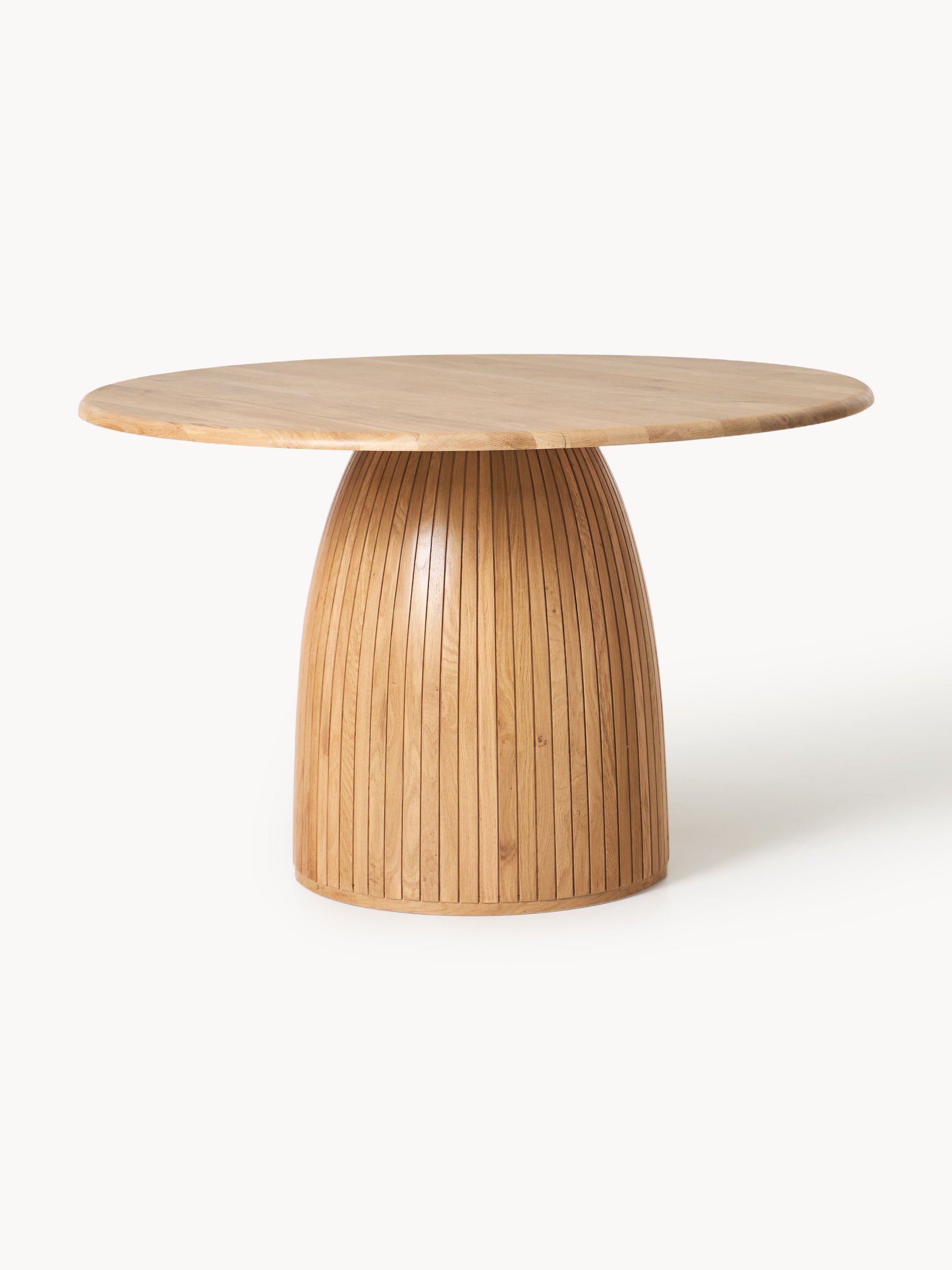 Draggery Nelly Fluted-Texture Round Dining Table, in Various Sizes