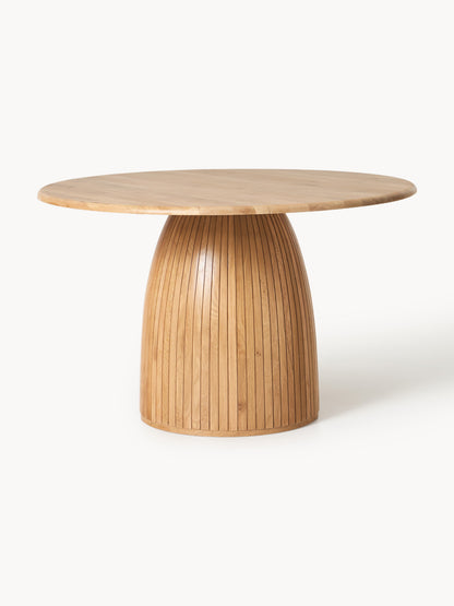 Draggery Nelly Fluted-Texture Round Dining Table, in Various Sizes