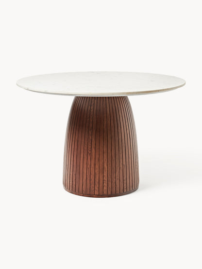 Draggery Nelly Round Dining Table, Tabletop in Marble, Ø 115 cm