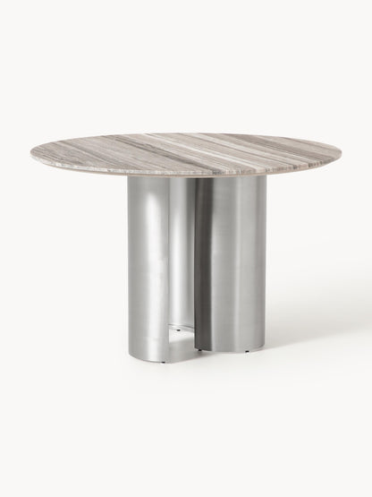 Draggery Noam Round Dining Table, Tabletop in Marble, Ø 120 cm