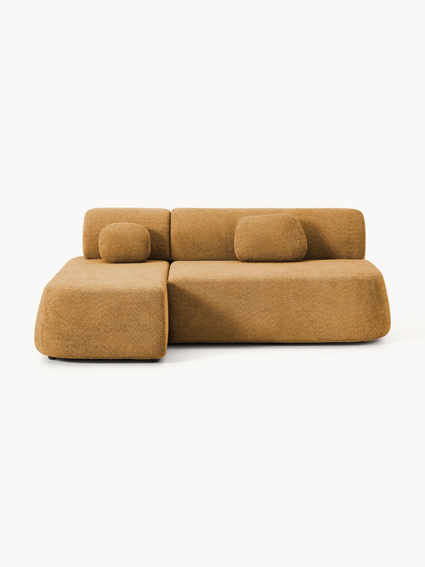 Draggery Pao Storage Sofa Bed, Teddy Bouclé