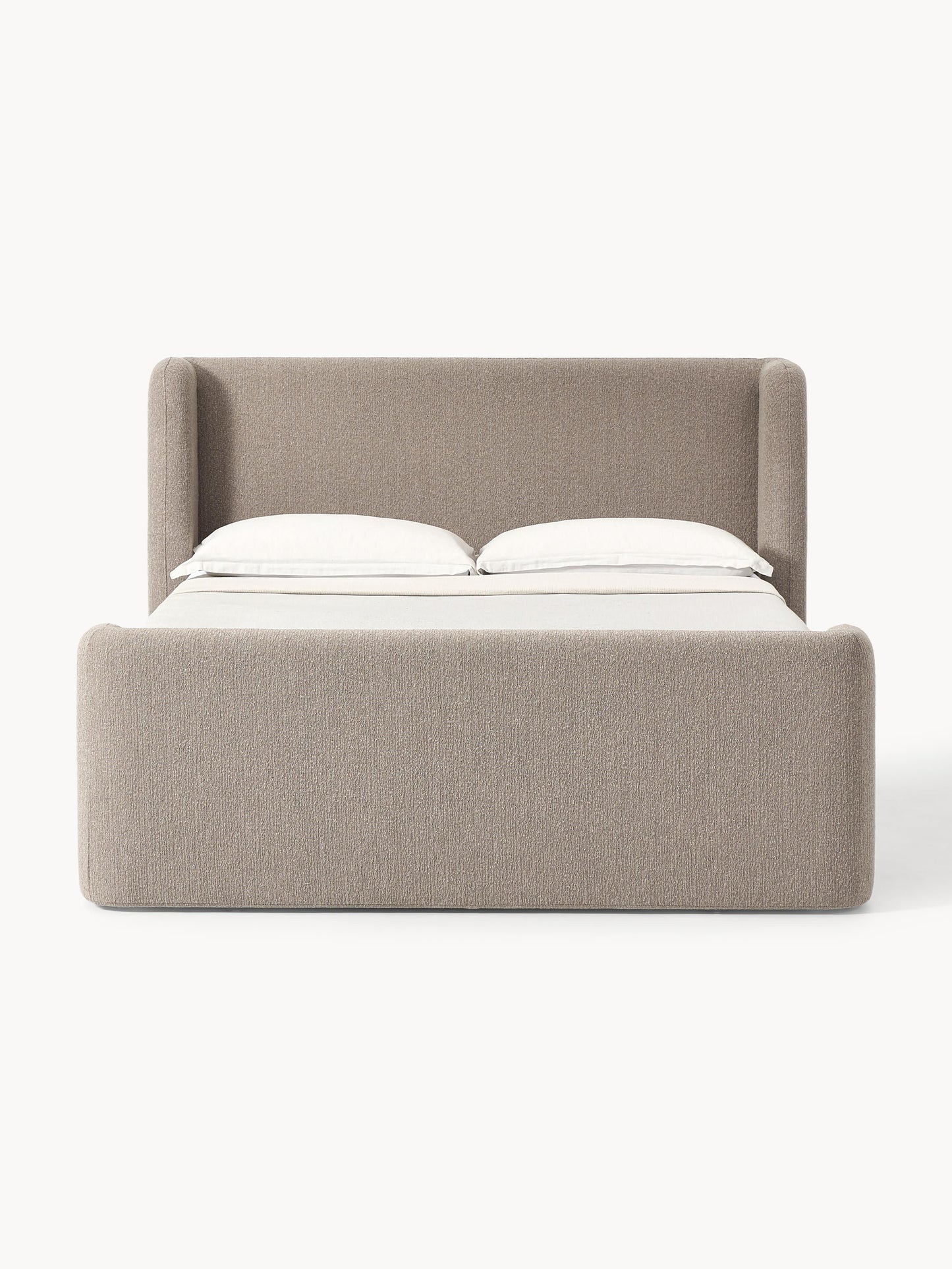 Draggery Perla Bouclé Box Spring Bed Frame