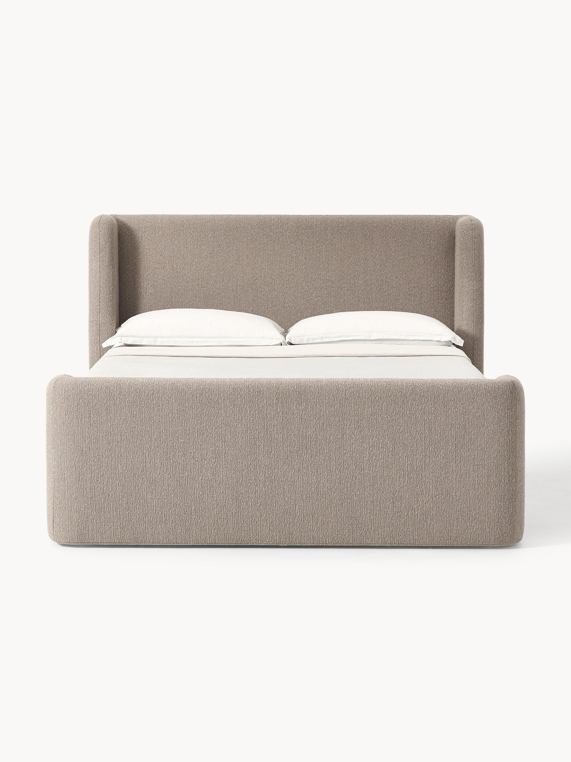 Draggery Perla Bouclé Box Spring Bed Frame