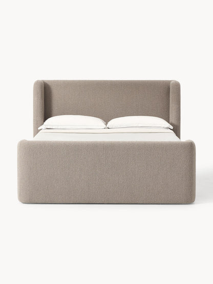 Draggery Perla Bouclé Box Spring Bed Frame