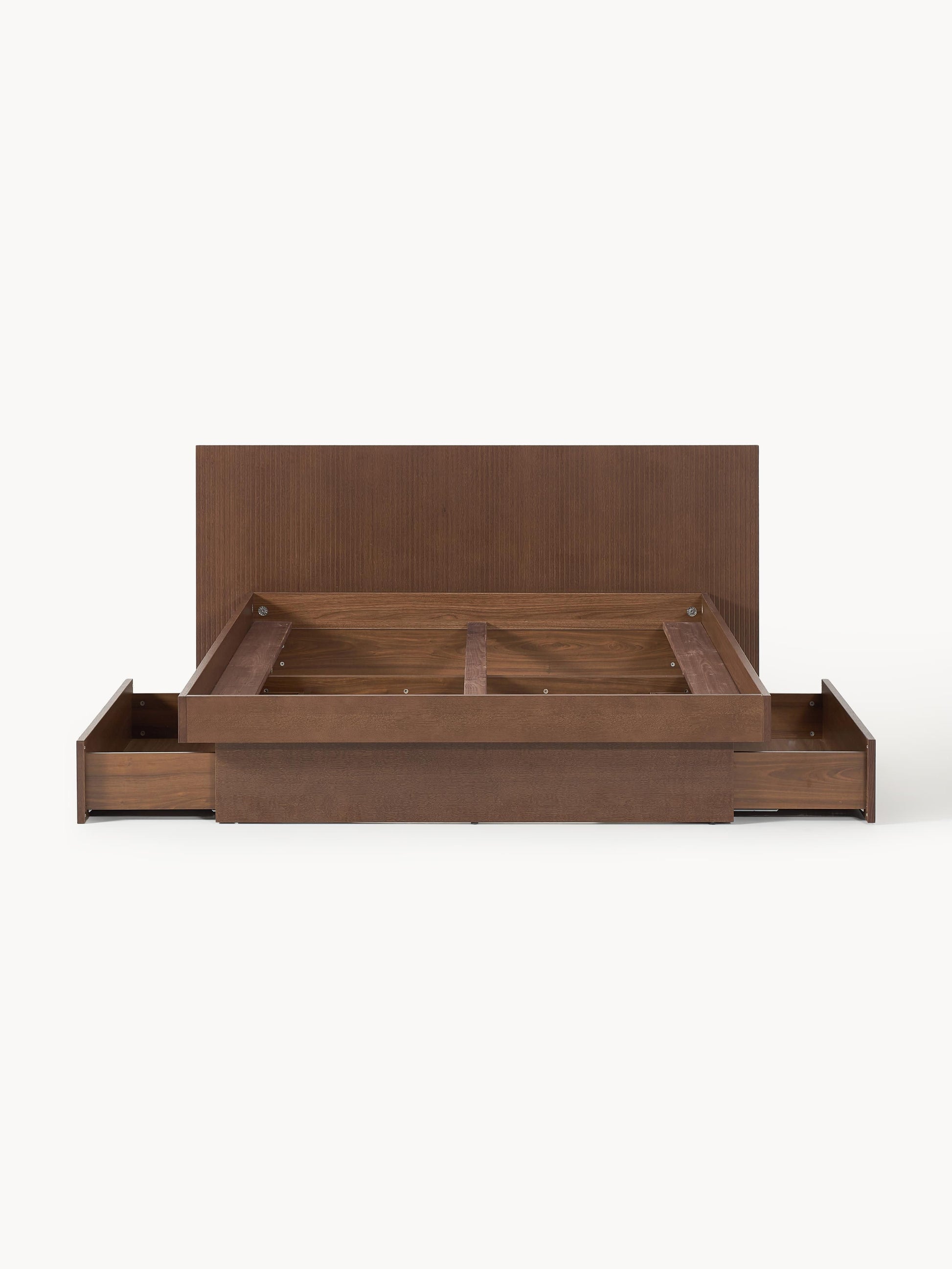 Draggery Sato Bed with Headboard and Drawers, Wooden