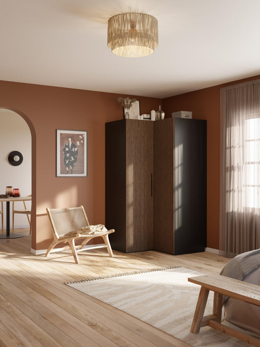 Draggery Simone Modular Wardrobe, Corner, 115 cm Wide