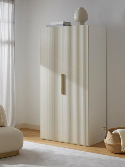 Draggery Simone Wardrobe with Hinged Doors, Modular, 100 cm Wide, in Various Sizes